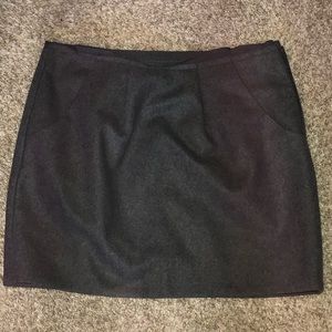J Crew Wool Mini Skirt